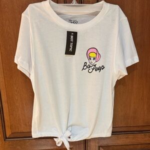 Hot Topic White Bo Peep Short Sleeve Tee
